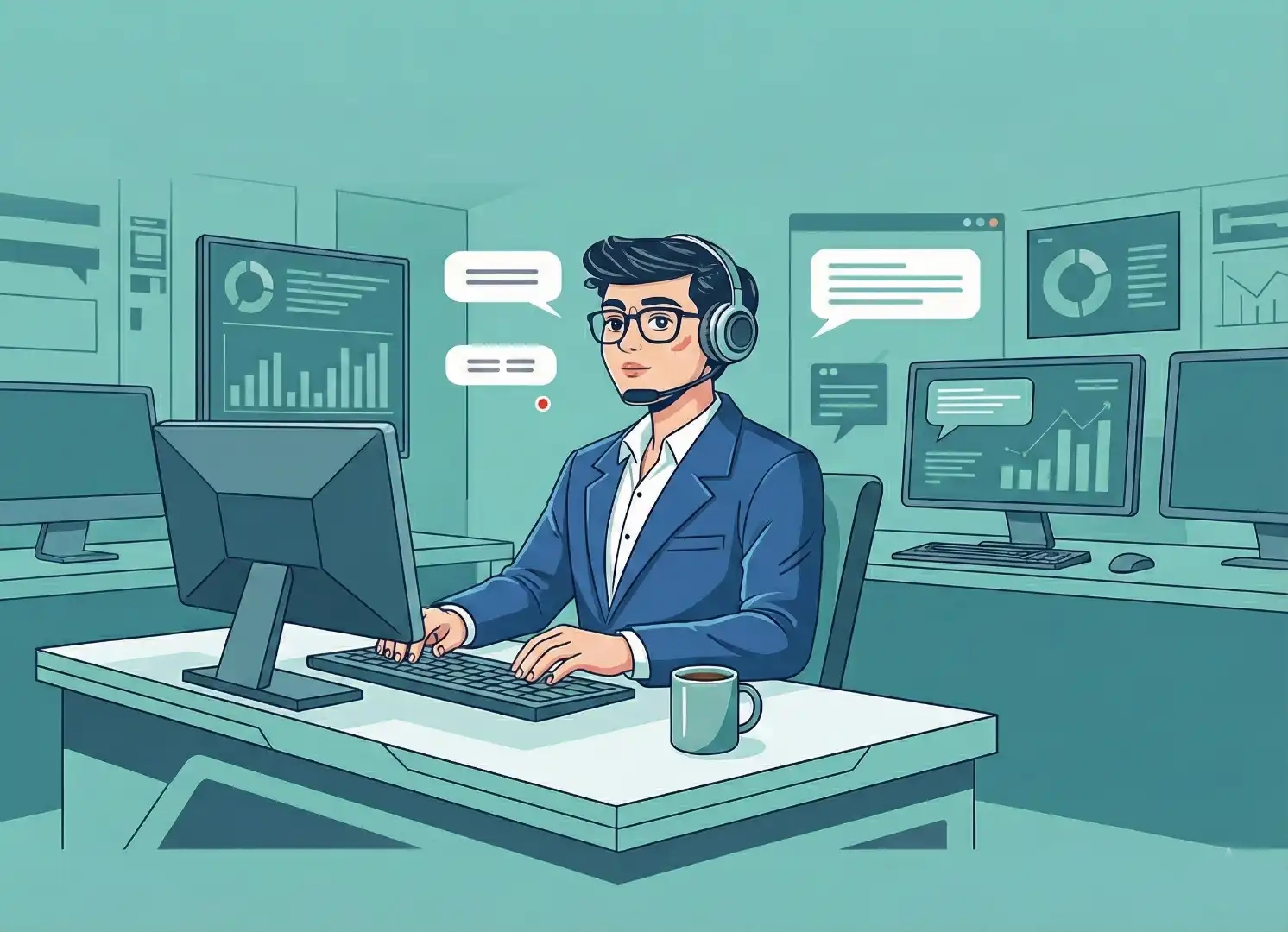 Agente de voz IA atendiendo llamadas para pymes